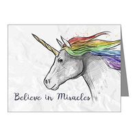 Note Card Unicorn Believe in Miracles