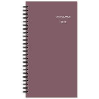 AT-A-GLANCE 2020 Weekly Planner Refill, Day Runner, 3-1/4" x 6-1/2", Pocket Size 2, Wirebound (064-287)