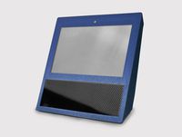 System Skins Brushed Blue Protective Air Release Vinyl Decal Wrap Accessory Kit for Amazon Echo Show