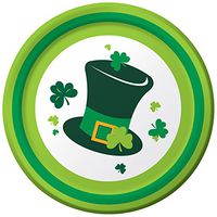Creative Converting 8 Count Irish Party Paper Dessert Plates, Irish Fun