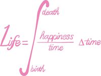hBARSCI Calculus of Life Vinyl Decal - 5 Inches - for Cars, Trucks, Windows, Laptops, Tablets, Outdoor-Grade 2.5mil Thick Vinyl - Soft Pink
