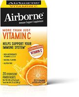 Airborne Effervescent Boost Immune System Formula Zesty Orange 20 Pouches (Individual Packets)