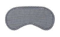 Black White Plaid Style Soft Breathable Cotton Eye Mask for Sleep Camping Travel