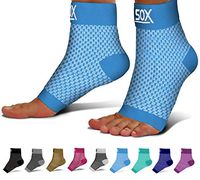 SB SOX Compression Foot Sleeves for Men & Women - BEST Plantar Fasciitis Socks for Plantar Fasciitis Pain Relief, Heel Pain, and Treatment for Everyday Use with Arch Support (Blue, X-Large)