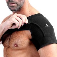 Anoopsyche Shoulder Brace with Pressure Pad Adjustable Shoulder Support Compression Sleeve for Men and Women, Shoulder Pain Relief for AC Joint Dislocations, Labrum Tear, Dislocation