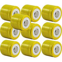 (10) Ten 1/2 sub C cell Batteries Battery