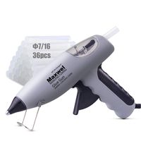 Hot Glue Gun Full Size - 120V 80W UL Listed Heavy Duty High Temp Anti Drip Hot Melt Glue Gun DIY Kit Packed with Dia 0.43" 4" Glue Sticks 36Pcs Ideal for Home/School DIY Craft Work
