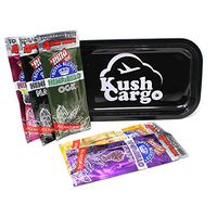HEMPaRILLO Hemp Wraps Variety 5 Pack with Rolling Tray (KC Plane Tray)