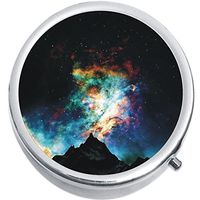 Night Sky Northern Lights Medicine Pill Box