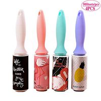 Portable Travel Size Mini Lint Roller, Extreme Sticky Pet Hair Lint Remover, 50 Sheets, Pack of 4 (4 Lint Roll(Add Amount))