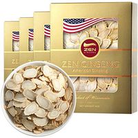 Wisconsin Ginseng Slice — Big Slice 4oz/Box (4boxes) Performance & Mental Health for Men & Women/ZEN Ginseng USA