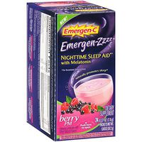 Alacer Emergen-C Nighttime Berry PM Sleep Aid, 24 Count