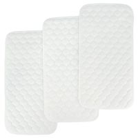 Bamboo Quilted Thicker Longer Waterproof Changing Pad Liners for Babies 3 Count by BlueSnail