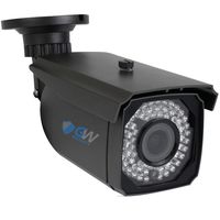 GW Security 5 Megapixel 2592 x 1920 Pixel HD 1920P Outdoor Network PoE Weatherproof 5MP Security IP Camera with 2.8-12mm Varifocal Zoom Len, 64-IR LED 180FT IR Distance