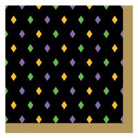 Mardi Gras Magic Beverage Napkins Party Accessory