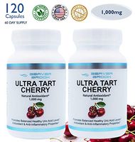 Beaver Brook Ultra Tart Cherry 1,000mg Antioxidant Support Non-GMO & Gluten Free Dietary Supplement - 60 Capsules - 2 Pack