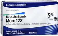 Bausch & Lomb Muro 128 Ointment 5% 2-Pack 7 g (Pack of 2)