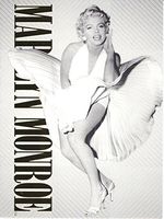 Marilyn Monroe Gold Foil Blank Notecards ~ Marilyn in White (3.75" x 5"; Set of 8)