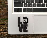 DecalGalleria - Love Photography Palm Rest Decal Sticker for MacBook, MacBook Pro and MacBook Air 11, 12, 13, 15, 17 inch