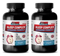 mucuna bulksupplements - Sleep Complex Advanced Formula - 952MG - melatonin Bulk Supplements - 2 Bottles (120 Capsules)