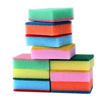 Iusun 10PCS Sponges Brush Universal Sponge Brush Set Kitchen Cleaning Tools Helper (Random)
