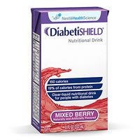 Diabetishield Nutritional Drink Mixed Berry 8 fl oz Box 27 Pack