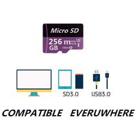 Micro SD Card 256GB High Speed Class 10 Micro SD SDXC Card with Adapter
