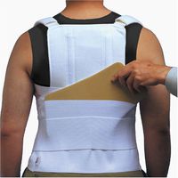 ITA-MED  TLSO (Thoracic Lumbo Sacral Orthosis) with back pocket, Strong Support,Adult, Size: XXL