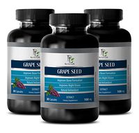 Vitamins for Immune Health - Grape Seed Extract - Supplement for Digestion - 3 Bottles 90 Capsules
