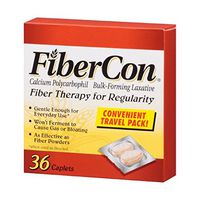 FiberCon Fiber Therapy For Regularity 36 Caplets (Pack of 3)