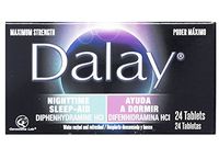 Dalay Nighttime Sleep-Aid Maximum Strength (Single Bottle with 24 Tablets)