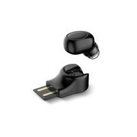 Mini Bluetooth Earphone, Aimitek X11 Wireless Headset Invisible Headphone in-Ear Earbud Earpiece with Microphone Magnetic USB Charger for iPhone X Samsung (Black)