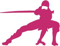 hBARSCI Night Ninja Vinyl Decal - 5 Inches - for Cars, Trucks, Windows, Laptops, Tablets, Outdoor-Grade 2.5mil Thick Vinyl - Pink