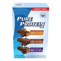 Pure Protein Bars, High Protein, Nutritious Snacks to Support Energy, Low Sugar, Gluten Free, Variety Pack, 1.76oz, 18 Pack