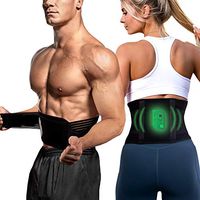 GuidreyTex Waist Trimmer for Women and Men, Sport Waist Trainer Belt, Belly Fat Slimming Stomach Band, Promotes Sweat & Weight Loss, Low Back and Lumbar Support. with a Healthy Far-Infrared Card (L) …