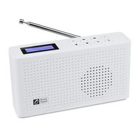 Ocean Digital Portable Internet Wi-Fi/FM Radio with Bluetooth Speaker, Rechargeable Battery Compact Radio for Kitchen Garden (WR26) (White)