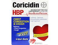 Coricidin HBP Chest Congestion & Cough Liquid Soft Gels, 20 ct