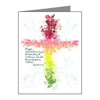 Note Card Christian Faith Bible Prayer Cross