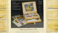 Folk Art Stationery Drawer Box