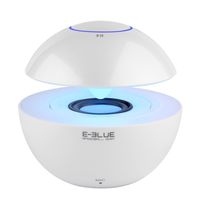 E-3LUE Portable Bluetooth Speakers with LED light and Built-in Mic for Hands-Free Calling,3.5mm Line-In,Micro TF Card Support,mini wireless speaker for Computers, Laptops, Cell Phones (White)