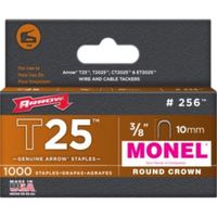 Arrow Fasteners T-25-3/8 Staple 3/8IN Leg for T-25 Stapler 1000 PER Box
