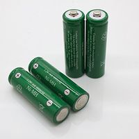 AA Ni-MH 600mAh Rechargable Batteries for Solar Powered Units (12-Pack)