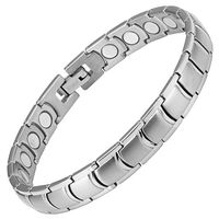 Willis Judd Titanium Magnetic Therapy Bracelet for Arthritis Pain Relief Size Adjusting Tool and Gift Box Included