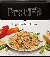 High Protein Orzo Pasta for Diet and Weight Loss - 110 Calories - 18 Grams of Protein - by Proti Fit