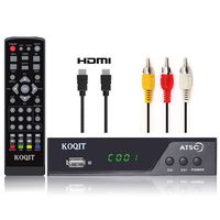 Koqit Analog to Digital (DTV) Converters TV Box atsc Tuner OTA Digital Converter Box with Recording External tv Tuner Antenna TV Converter Box