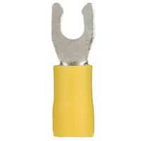 Install Bay YNST6 Spade Terminal Nylon Connector 12/10 Gauge #6, Yellow (100-Pack)