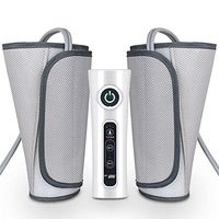 Leg Air Massager for Circulation Sequential Compression Wraps Massager for Calf Arms Foot Built-in Rechargeable Battery Cordless Design