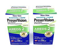 PreserVision AREDS 2 Eye Vitamin & Mineral Supplement with Lutein and Zeaxanthin, Soft Gels, 2 Pack (210ct Each) IUE%FHK