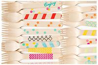 Variety Pack - Disposable Utensils - 20 Wooden Forks