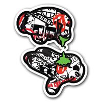 Adelia Co Break UP Weed - Sticker Bomb Decal Series - Cartoon Graffiti Car Wrap Laptop JDM Ken Block Illest Vinyl iPad MacBook (Sticker Bomb 5)
